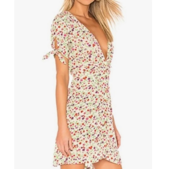 FAITHFUL THE BRAND MARIANNE MINI DRESS BASTILLE PRINT BY ANTHROPOLOGIE SIZE 10 - Picture 7 of 14